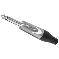 Amphenol TM2PJ jack connector 6.35mm stekker, recht aantal polen (num): 2 Mono Silver 1St