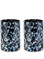 Stories of Italy verres Macchia (lot de deux) - Noir