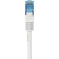 Renkforce RF-4145289 RJ45 Netwerkkabel, patchkabel CAT 6A S/FTP 5.00 m Grijs Snagless, Vlambestendig 1 stuk(s)