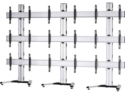 VCM Morgenthaler MOBIL-E-(3X3) 3x3 Videowall standvoet 106,7 cm (42) - 139,7 cm (55) In hoogte verstelbaar, Kantelbaar