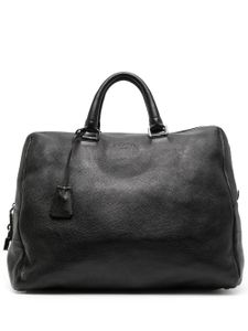 Prada sac fourre-tout en cuir grainé - Noir