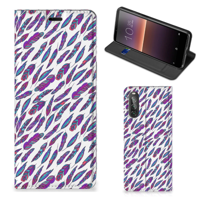 Sony Xperia 10 II Hoesje met Magneet Feathers Color