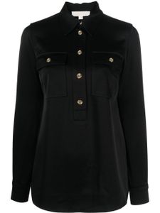 Michael Michael Kors chemise satinée à manches longues - Noir