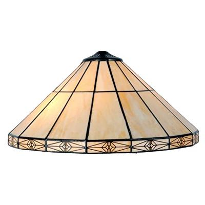 LumiLamp 5LL-3088 Tiffany stijl lampenkap kleurrijk glas Art Deco Ca. Ø 41 cm handgemaakte glazen kap