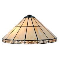 LumiLamp 5LL-3088 Tiffany stijl lampenkap kleurrijk glas Art Deco Ca. Ø 41 cm handgemaakte glazen kap