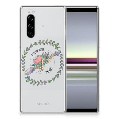 Sony Xperia 5 Telefoonhoesje met Naam Boho Dreams