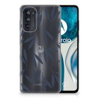 Motorola Moto G52/G82 TPU Case Leaves Blue - thumbnail