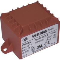 Weiss Elektrotechnik 85/375 Printtransformator 1 x 230 V 1 x 24 V/AC 10 VA 417 mA - thumbnail