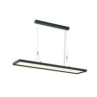 SLV Hanglamp WORKLIGHT/woonkamerlamp, binnenverlichting, hanglamp, eetkamer, LED, plafondlamp, 4000 K, 57 W, 5000 lm, zwart, dimbaar