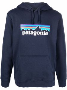 Patagonia hoodie à logo imprimé - Bleu