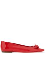 Ferragamo ballerines Vara à détail de nœud - Rouge