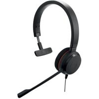 Jabra Evolve 20 UC Mono Headset Bedraad Hoofdband Kantoor/callcenter USB Type-A Zwart - thumbnail