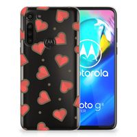 Motorola Moto G8 Power TPU bumper Hearts - thumbnail