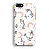 Rainbow Unicorn: Volledig Geprint iPhone 7 Hoesje - thumbnail