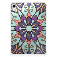 Apple iPad mini 6 (2021) Siliconen Hoesje Purple Flower - thumbnail