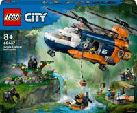 LEGO City 60437 Jungleonderzoekers: helikopter bij de basis