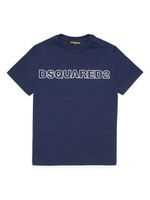 DSQUARED2 KIDS t-shirt en coton à logo imprimé - Bleu