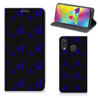 Samsung Galaxy M20 Hoesje met Magneet Vlinder Patroon - thumbnail