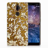 Siliconen Hoesje Nokia 7 Plus Barok Goud - thumbnail