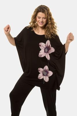 Ulla Popken jurk, loungewear, brede oversized schouders, jersey - Grote Maten Ulla Popken jurk, loungewear, brede oversized schouders, jersey - Grote Maten