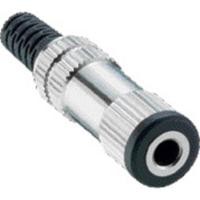 Lumberg 1522 03 Jackplug 3.5 mm Bus, recht Aantal polen: 2 Mono Zilver 1 stuk(s)