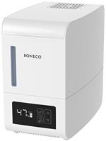 Boneco Luchtbevochtiger verdamper S250 - hygiënische bevochtiging dankzij bacterievrije stoom - met digitaal led-display, wit
