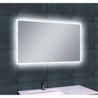 Quatro Dimbare Led Spiegel 100X60 cm Aqua Splash - thumbnail