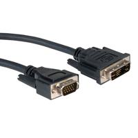 ROLINE DVI-VGA kabel, DVI (12+5) - HD15 M/M, 2 m