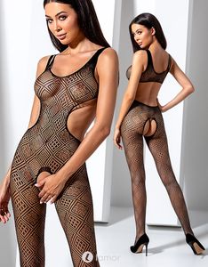 * PASSION Zwarte bodystocking Alix