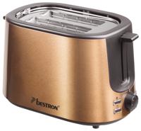 Bestron ATS1000CO broodrooster 2 snede(n) 1000 W Koper