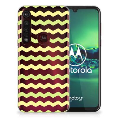 Motorola Moto G8 Plus TPU bumper Waves Yellow Motorola Moto G8 Plus TPU bumper Waves Yellow