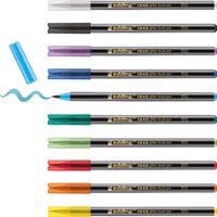 Edding glitter brushpen e-1340, assorti, set van 10 stuks - thumbnail