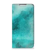 Bookcase Samsung Galaxy S22 Plus Painting Blue