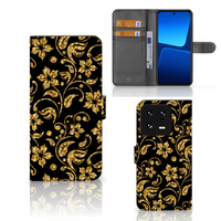 Xiaomi 13 Pro Hoesje Gouden Bloemen