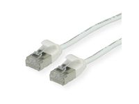 ROLINE F/UTP DataCenter Patchkabel Cat.6A (Class EA), LSOH, extra dun, wit, 0,15 m - thumbnail