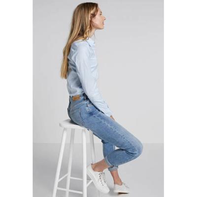 Tommy Hilfiger slim fit blouse blauw