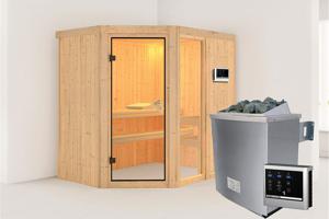 Karibu | Fiona 1 Sauna | Kachel 9 kW Externe Bediening