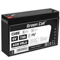 Green Cell 6 V, 7 Ah (4,6 mm), 7000 mAh VRLA AGM-accu