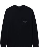 Comme des Garçons Homme sweat en coton à logo brodé - Noir