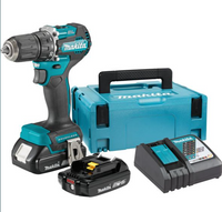 Makita DDF487RAJ | Accuboormachine | Koolborstelloos | 18V | Set | 2,0Ah | Li-Ion | in Mbox - DDF487RAJ