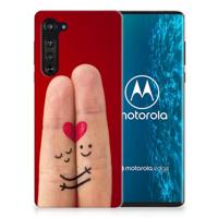 Motorola Edge Silicone Back Cover Liefde - Origineel Romantisch Cadeau