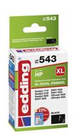 Edding Inktcartridge vervangt HP 302XL, F6U68AE Compatibel Zwart EDD-543 18-543 - thumbnail