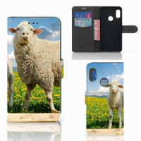 Xiaomi Mi A2 Lite Telefoonhoesje met Pasjes Schaap en Lammetje