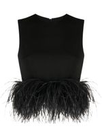 16Arlington Hoku feather-detailing top - Noir - thumbnail