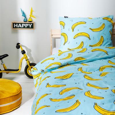 Fresh&Co  Kids Bananas Dekbedovertrek 140 x 200 cm - Kinderovertrek Dekbedovertrek