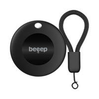 Beeep BeTag Smart Bluetooth-tracker voor Android met Google Find My Device, GPS-tracking voor sleutels, tassen en fietsen, waterdicht (IP67), CR2032-batterij, compact en licht (zwart)