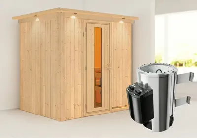 Karibu | Benin Sauna | Kachel 3,6 kW Geïntegreerde Bediening