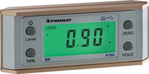 Promat Hellingmeter | 360graden (4 x 90graden) | digitaal | aflezing 0,1graden - 4000858780 4000858780