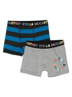 Stella McCartney Kids lot de deux slips à taille à logo - Bleu