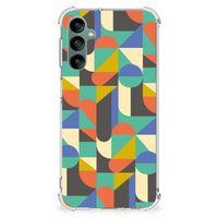 Samsung Galaxy A24 Doorzichtige Silicone Hoesje Funky Retro - thumbnail